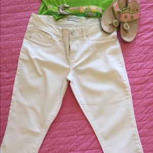 Seven White Cropped Jean Capris Size 12
